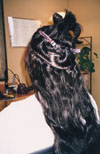 Client with hair fused