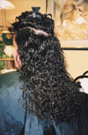 Client with hair fused