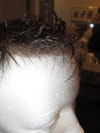 Shorter salt and pepper on mannequin