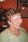 Partial cut and styled to blend with clients existing hair